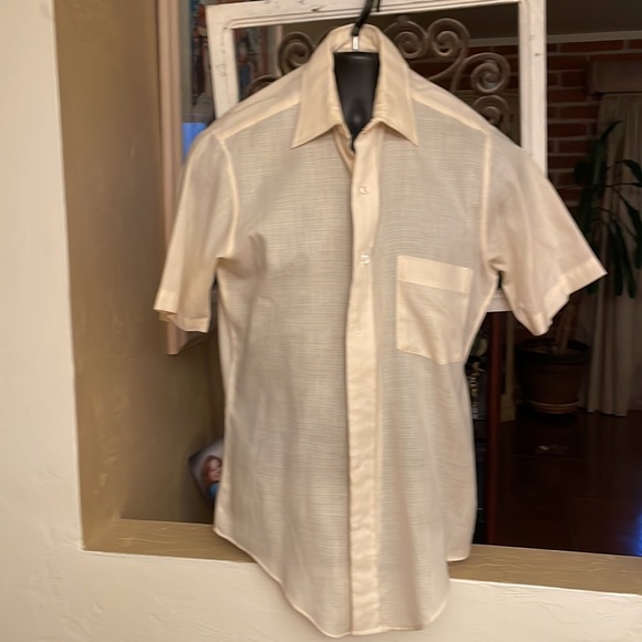 Arrow Kent Men’s Vintage Short Sleeve Size 15 65% 35% Cotton size Small - Picture 3 of 8